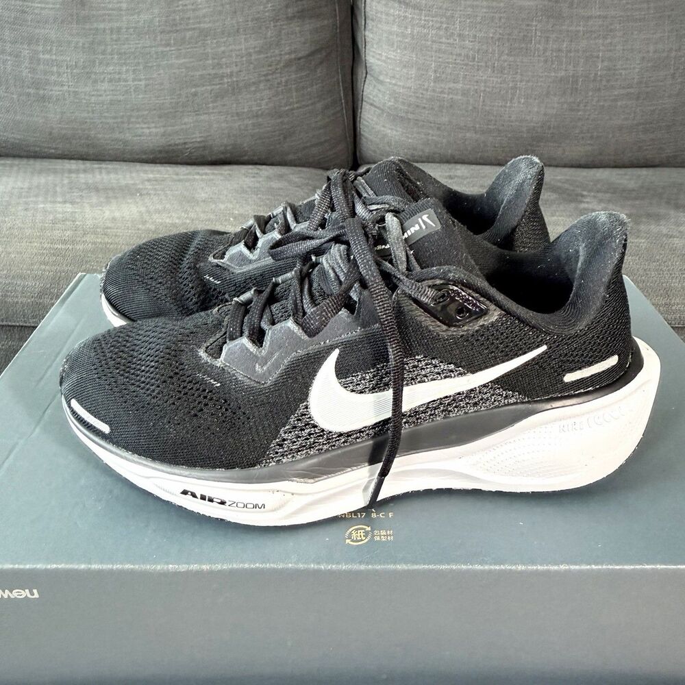 Nike Air Zoom Pegasus 41 Black White Running Shoes Women's Size 7.5